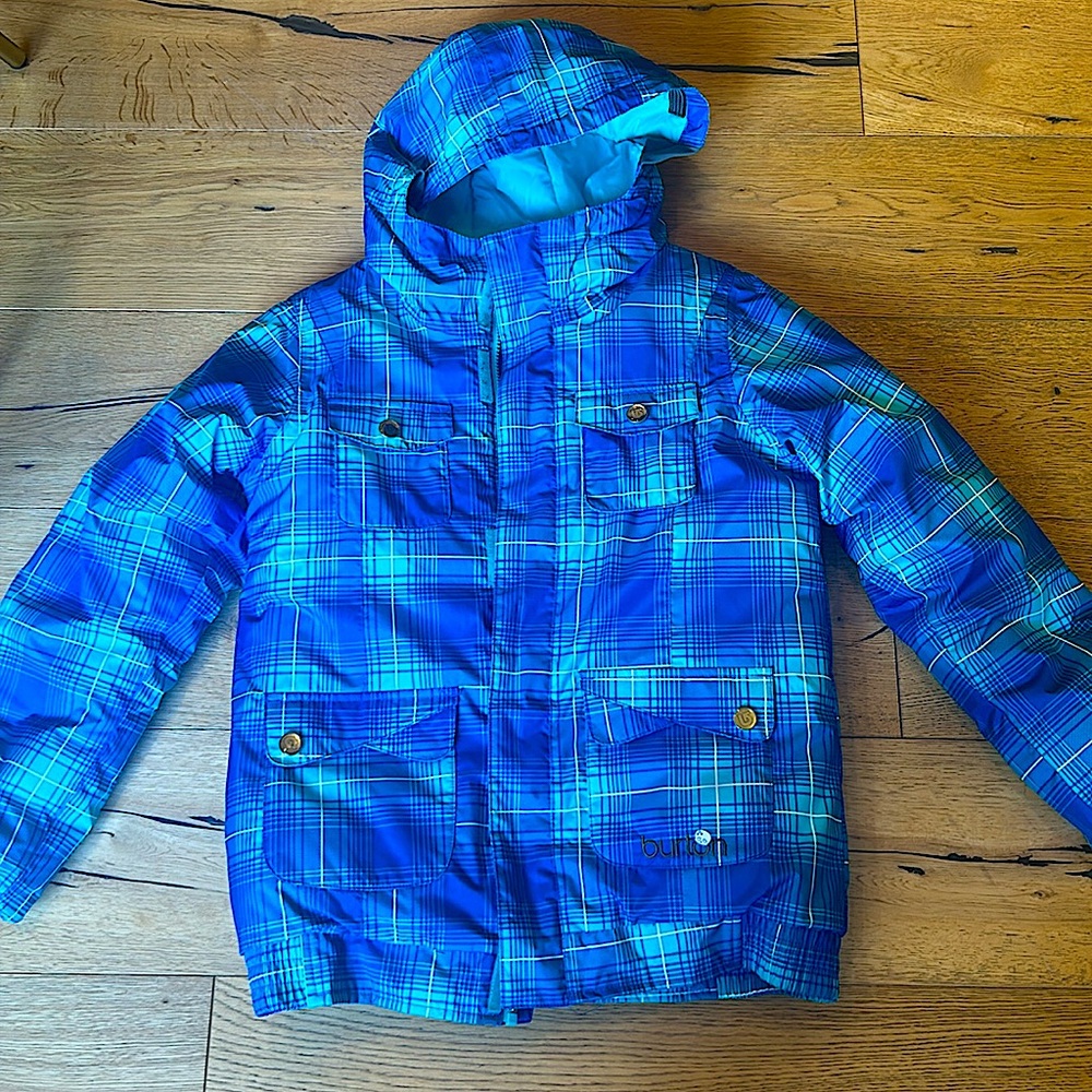 Burton ski/snow jacket blue- green size 14/16